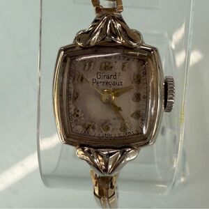 VINTAGE GIRARD PERREGAUX 10K GOLD FILLED case and Kreisler case 14Kgf top
